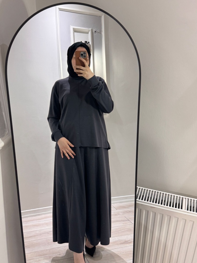 ysho kumaş etekli pantolon