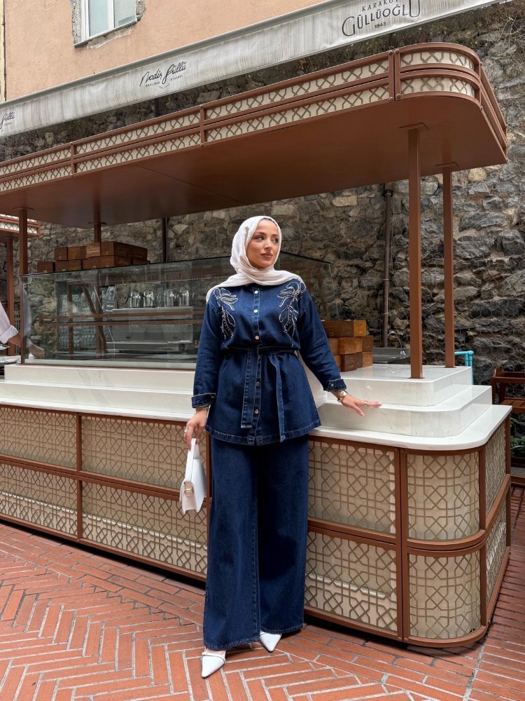 TAŞLI KOT PANTOLON