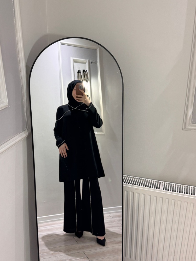Krep kumaş İspanyol pantolon