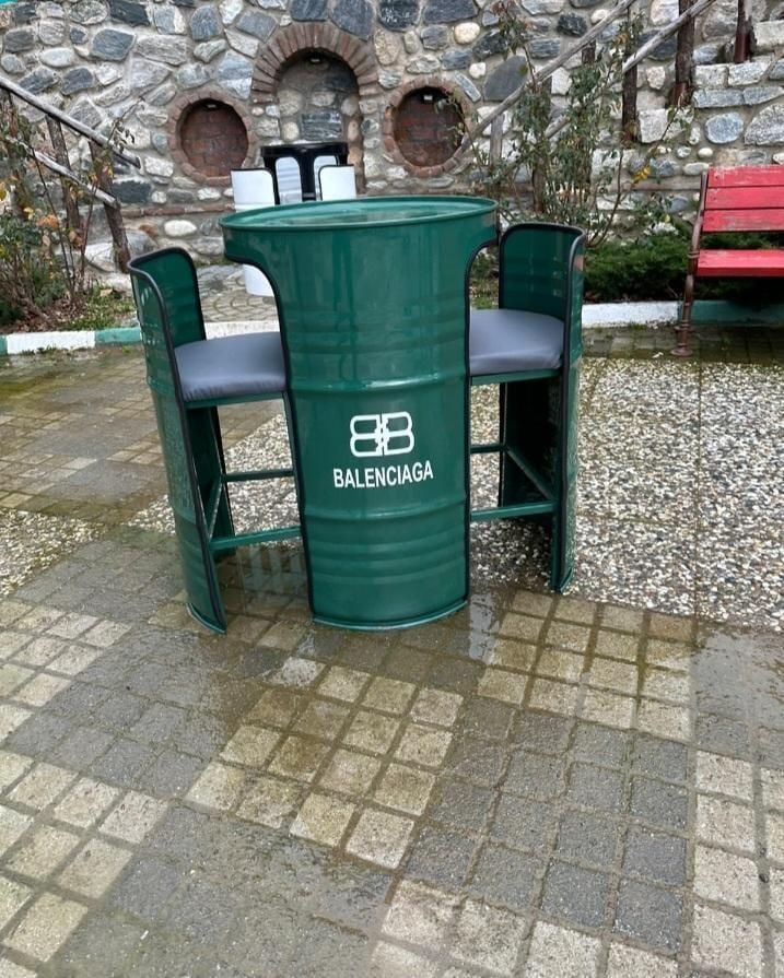 ikili varil bistro oturma grubu