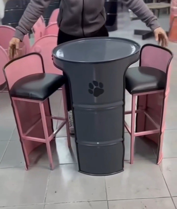 ikili varil bistro oturma grubu