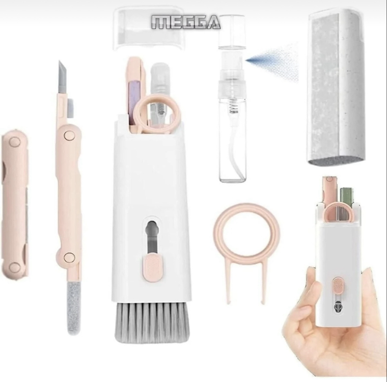 Çok fonksiyonlu 7in1 kulaklık,klavye ve ekran Temizlik kiti Temizleyici kit 7 ln 1 temizleme