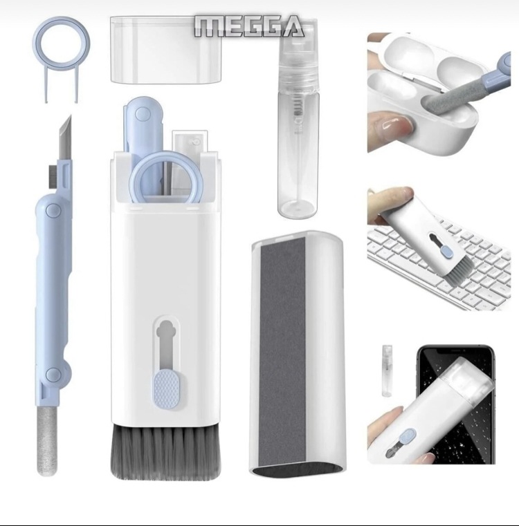 Çok fonksiyonlu 7in1 kulaklık,klavye ve ekran Temizlik kiti Temizleyici kit 7 ln 1 temizleme