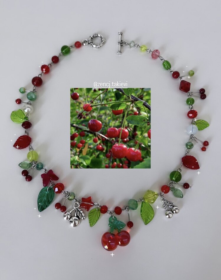 Cherry Garden (vişne choker)
