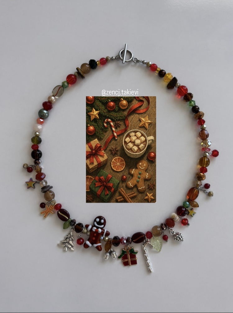 Gingerbread man Choker Kolye