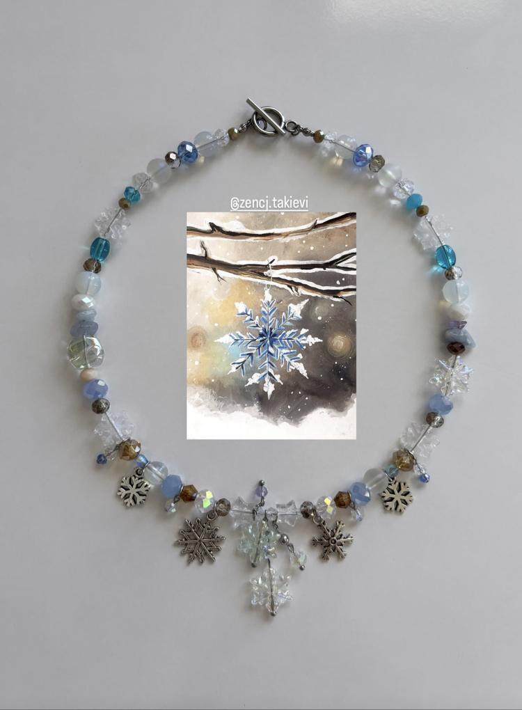 Snowflake Choker Kolye