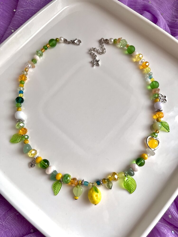 Limon bahçesi choker kolye