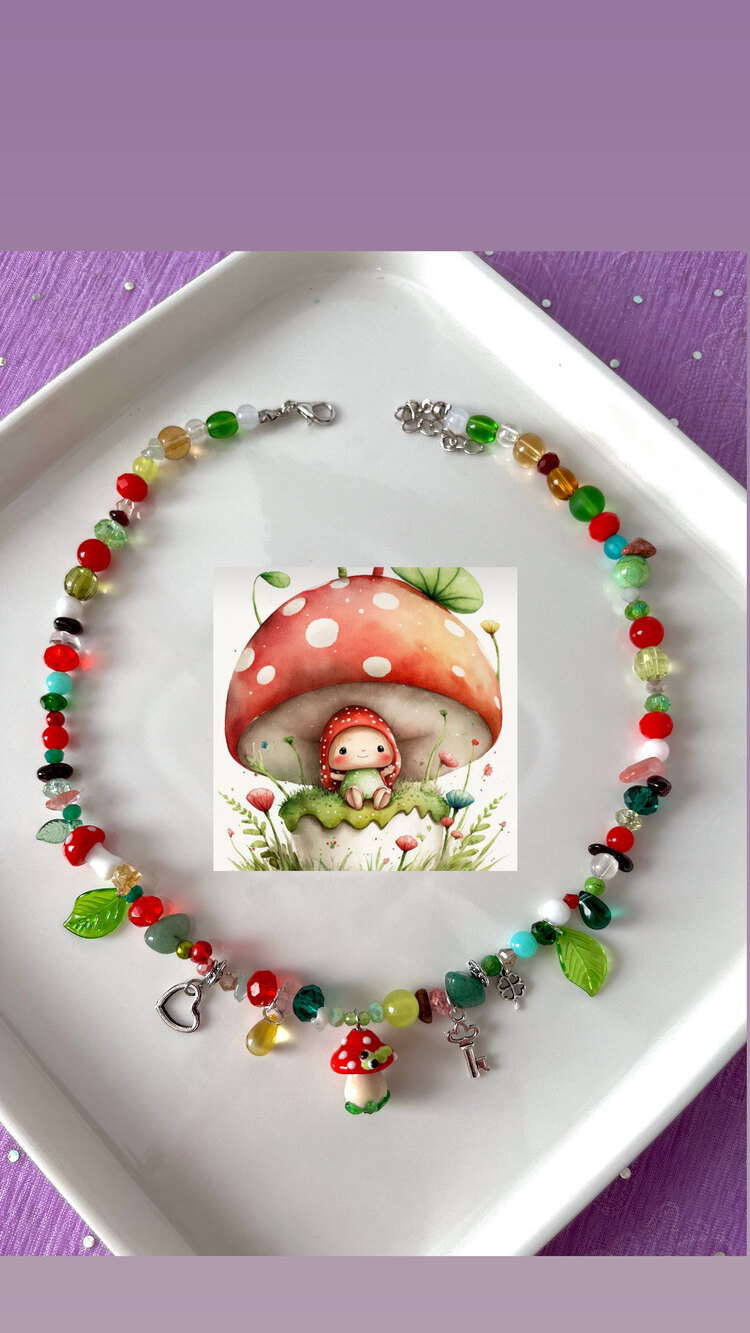 Red mushroom drop