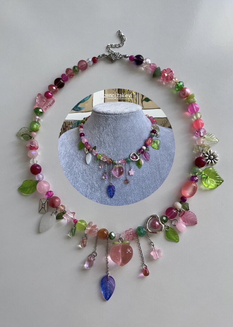 Coquette Şeftali Choker