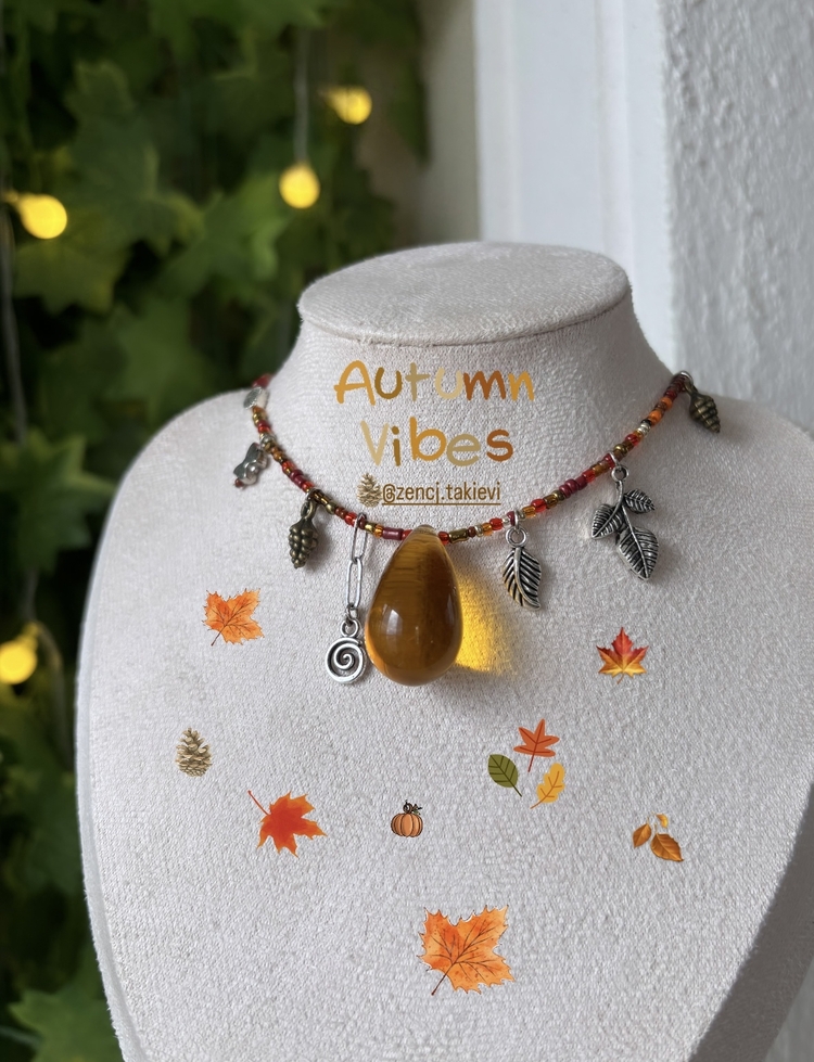 Autumn Drop Bohem Choker