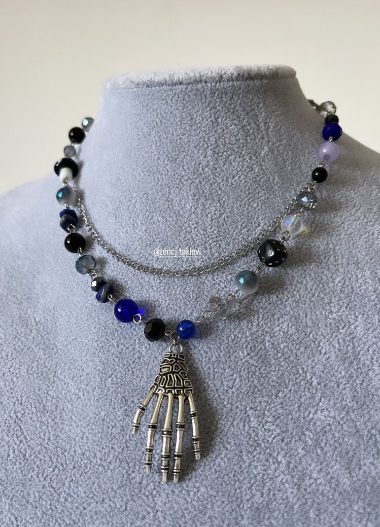 Skeleton Hand Choker