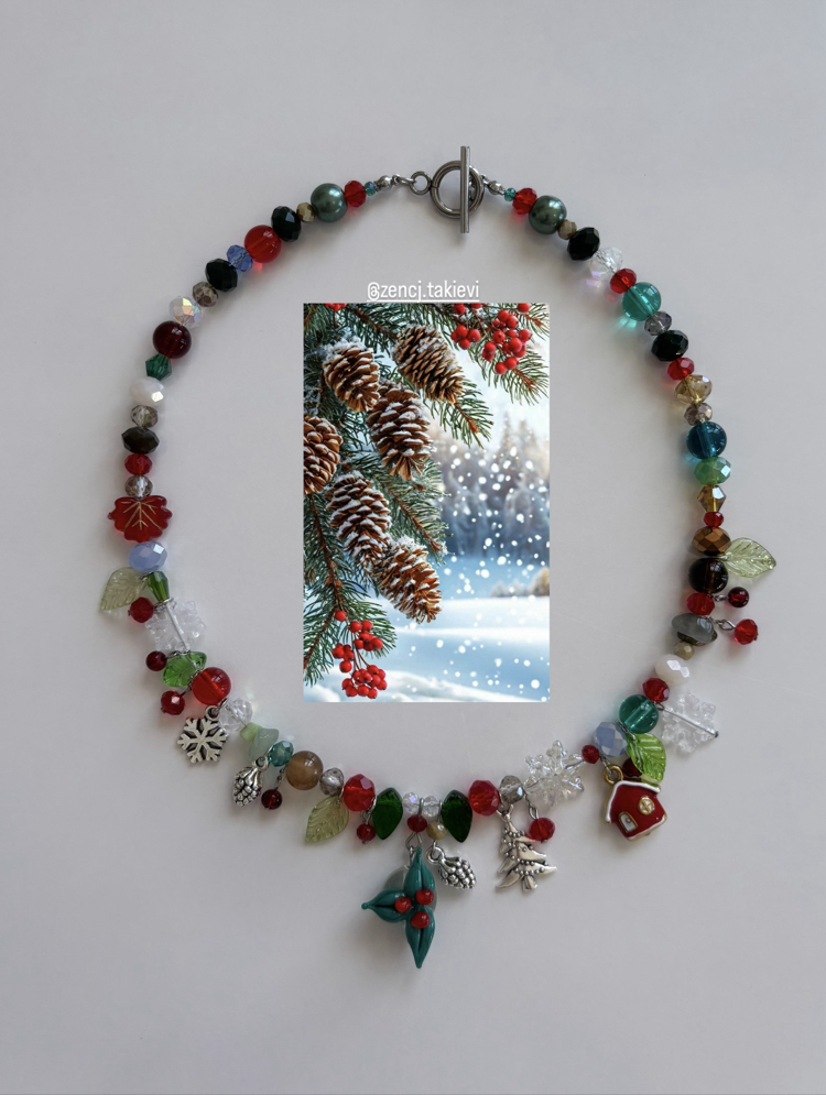 Kokina ve Kozalaklar Choker Kolye