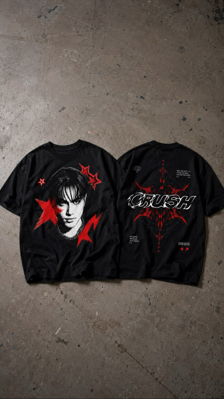 Crush Miraç Fırat Oversize Tişört