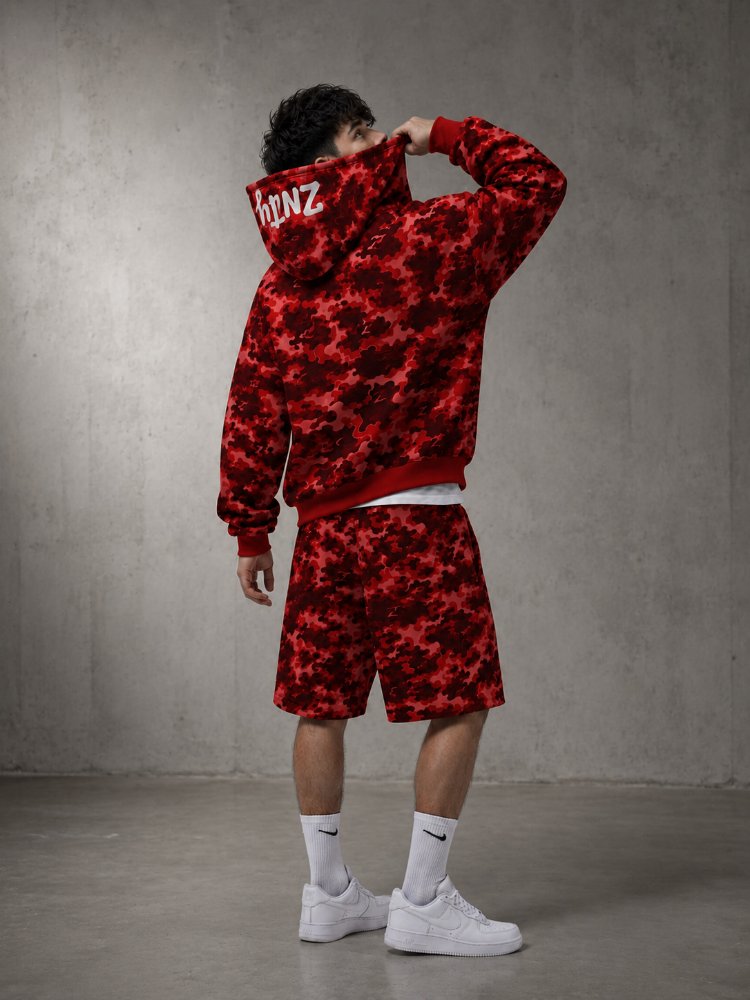 ZENTORYO - Signature Red Camo Heavyweight Hoodie
