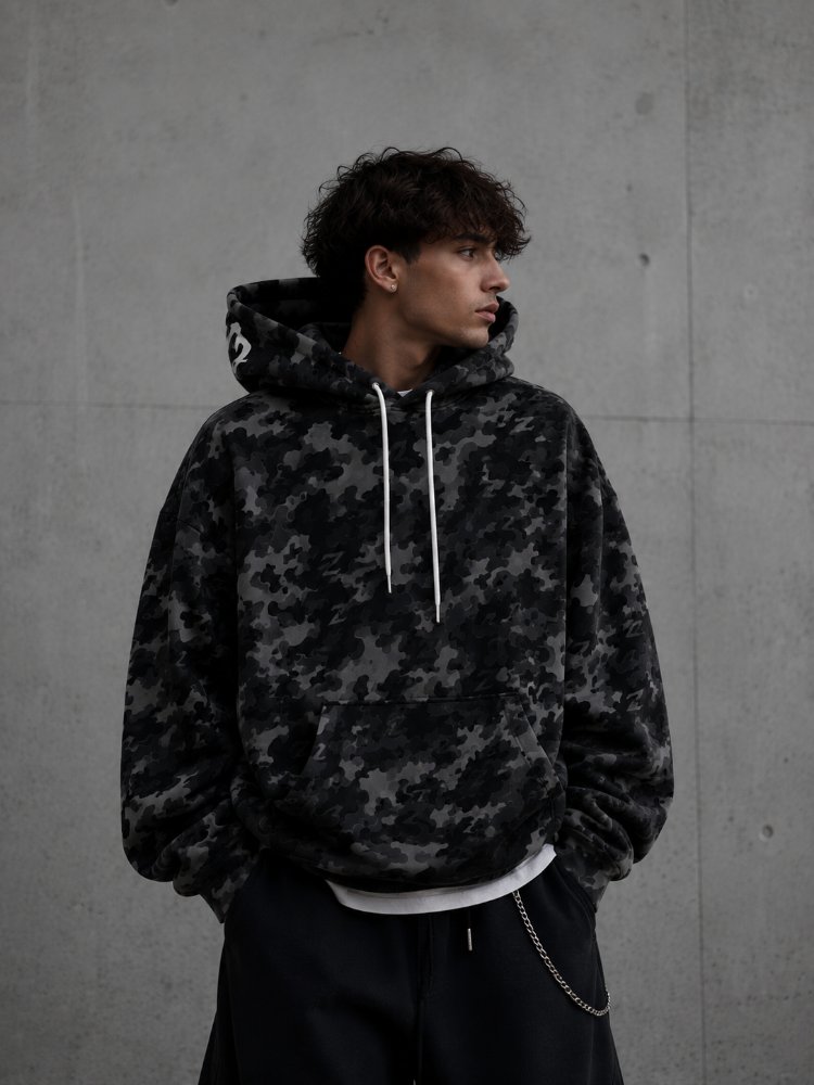 ZENTORYO - Signature Black Camo Heavyweight Hoodie