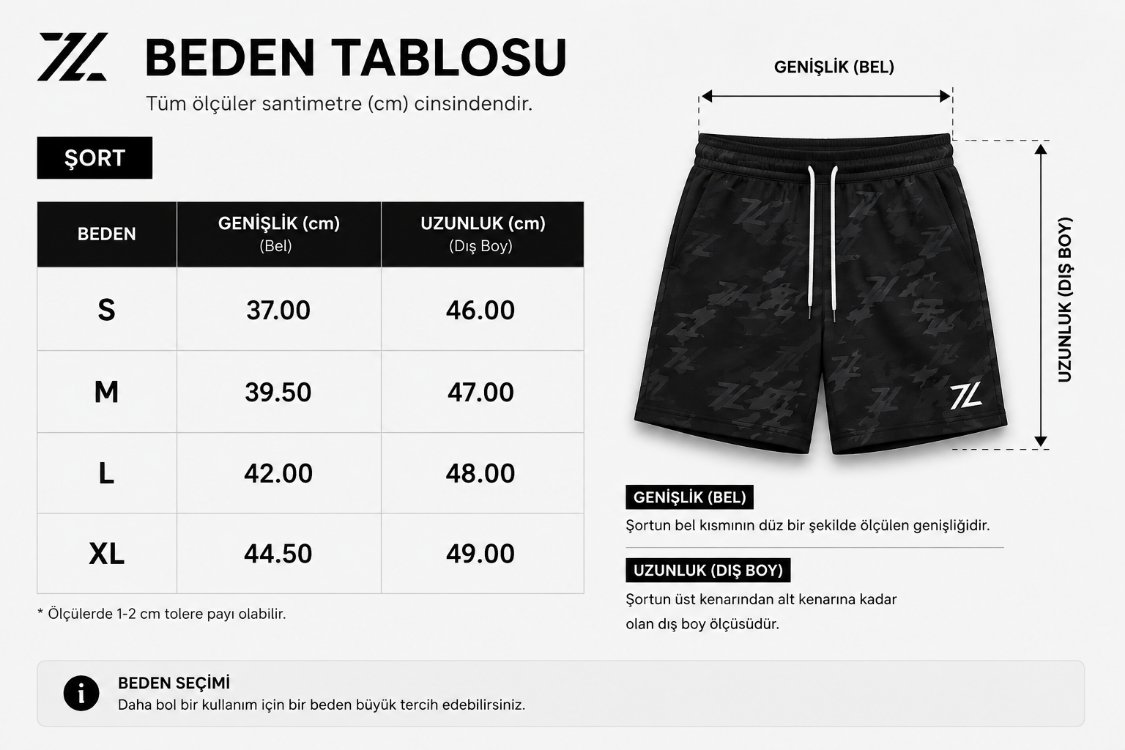 ​ZENTORYO - Signature Black Camo Shorts