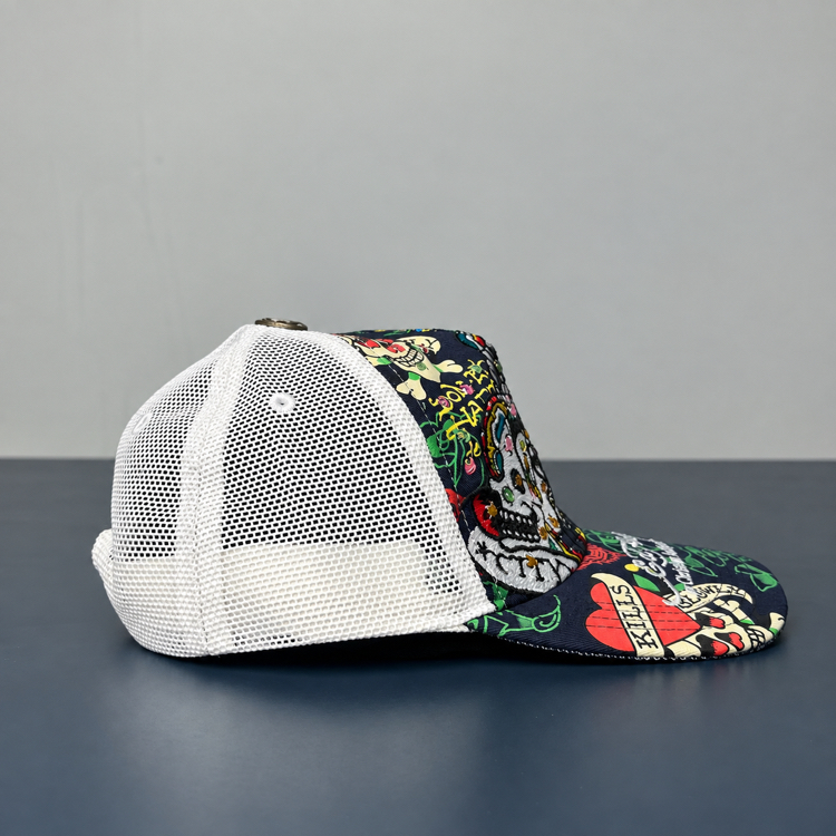 Ed Hardy Death’s Romance Trucker Cap