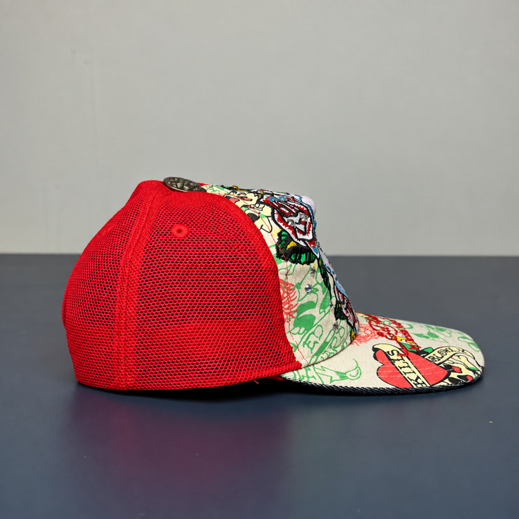 Ed Hardy Frozen Skull Trucker Cap