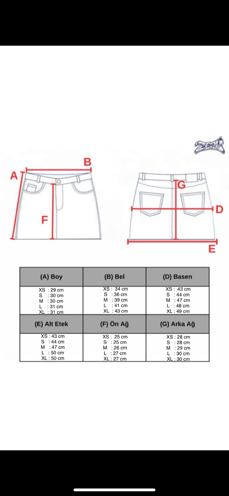 Wild Frost Kürklü Denim Mini Etek