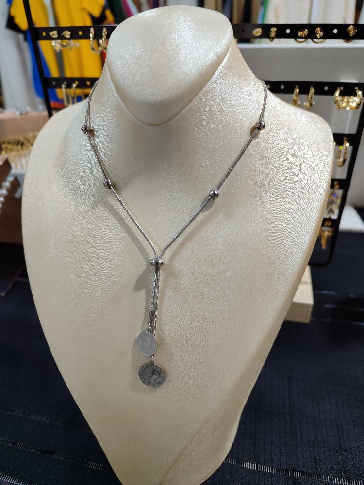 Çelik Silver Elizabeth Kolye