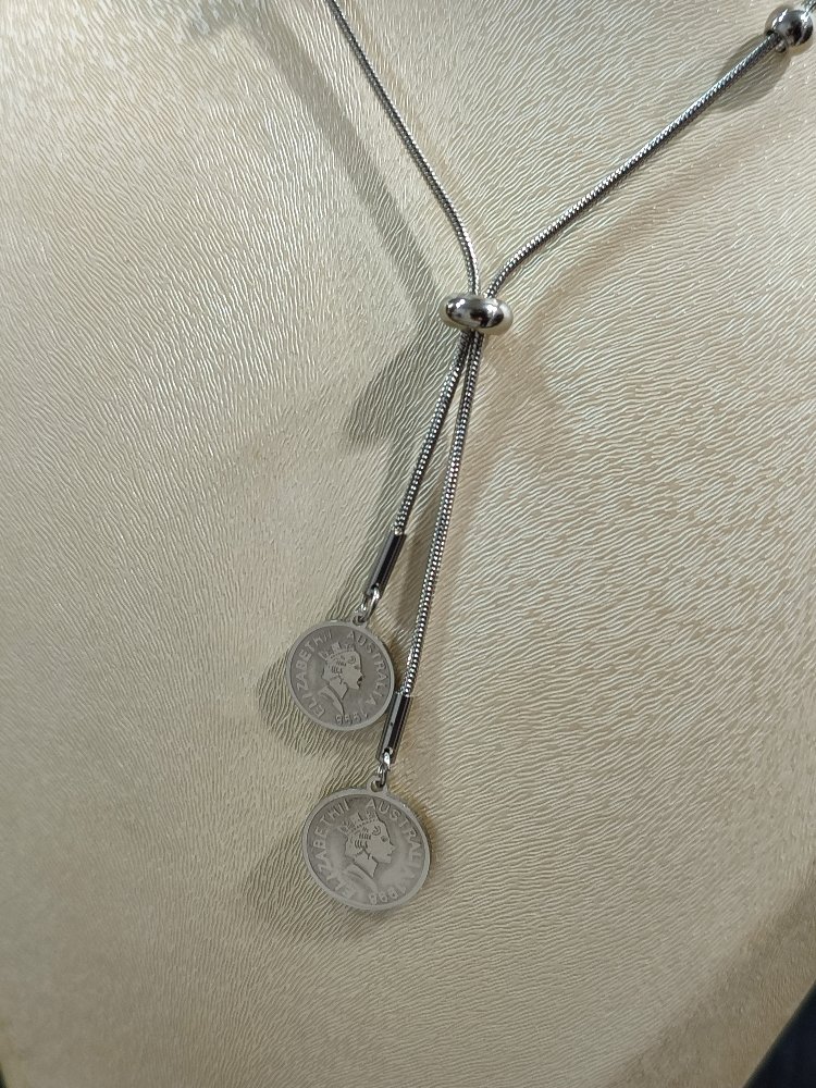 Çelik Silver Elizabeth Kolye