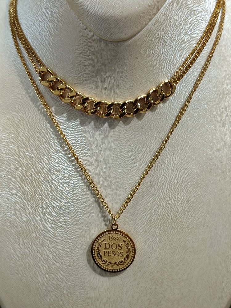 Çelik Elizabeth Kolye