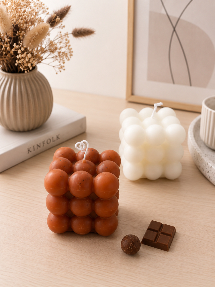 Bubble kahve/beyaz