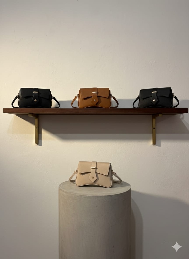 Heritage Koleksiyonu: Kemer Tokalı Lüks Deri Crossbody Çanta