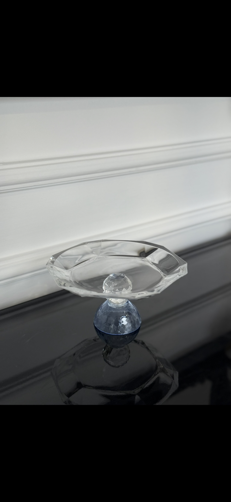 Mavi Kristal Sunumluk 18 cm 