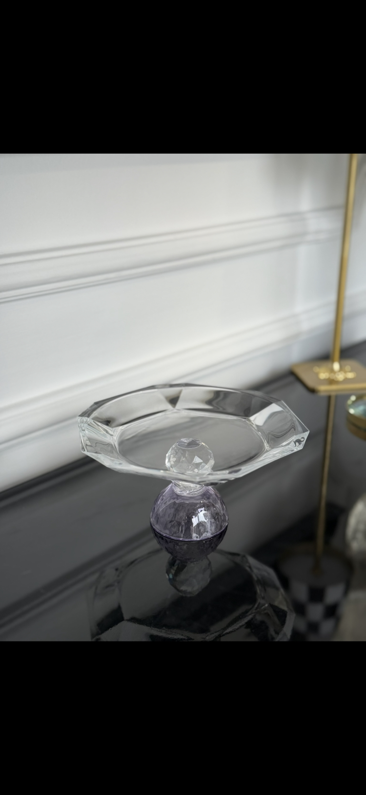 Mor Kristal Sunumluk 18 cm 