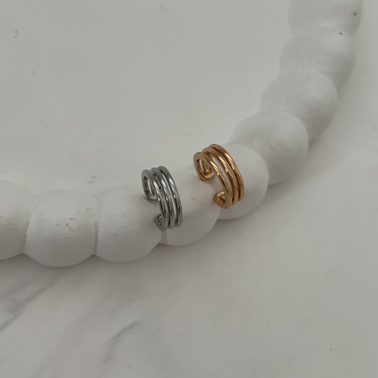 DELİK GEREKTİRMEYEN kıkırdak çoklu görünüm küpe