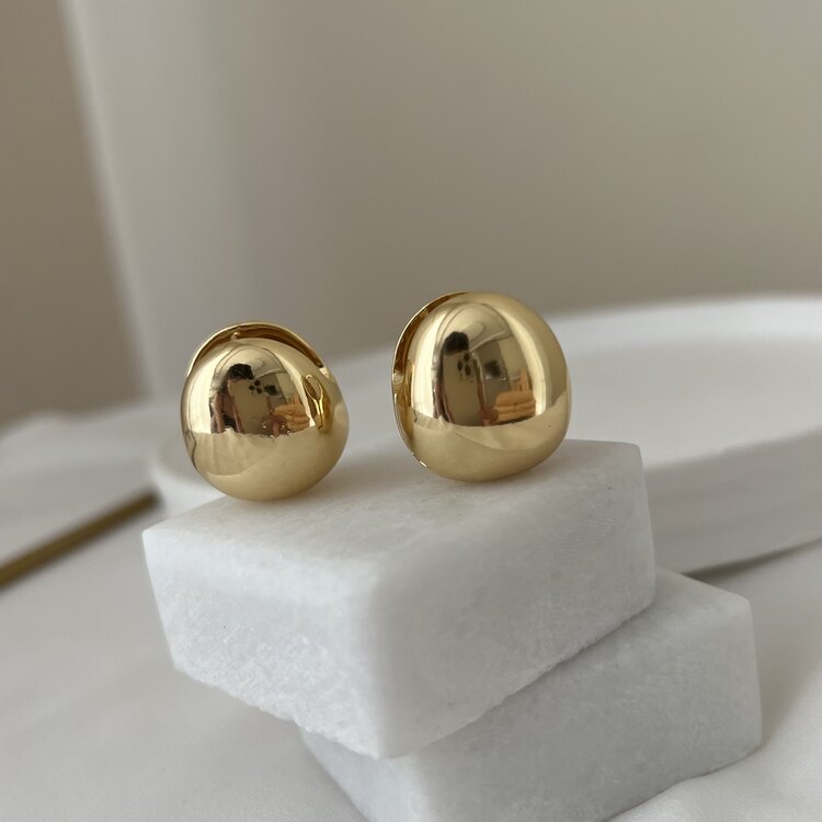 ÇELİK BOMBELİ Sepet Küpe GOLD ve GÜMÜŞ Seçeneği