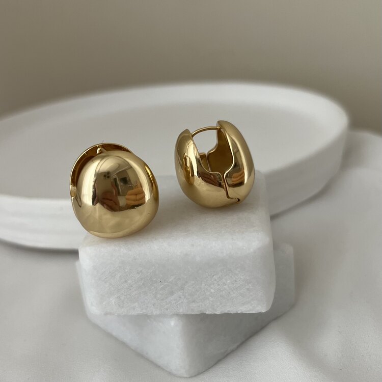 ÇELİK BOMBELİ Sepet Küpe GOLD ve GÜMÜŞ Seçeneği