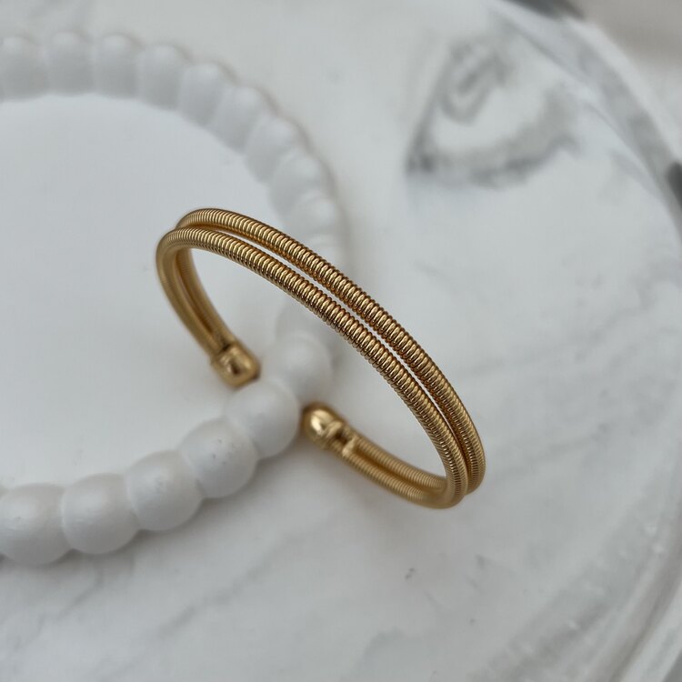 Çelik İKİLİ GÖRÜNÜM Gold Kelepçe