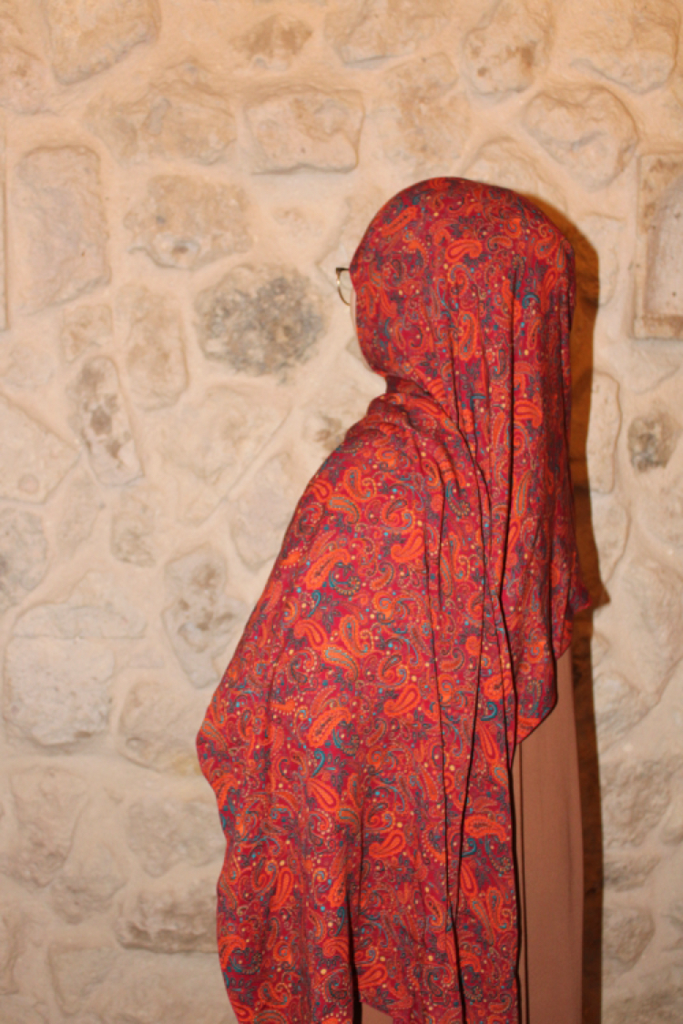 Zeyla etnik desen pamuklu şal 