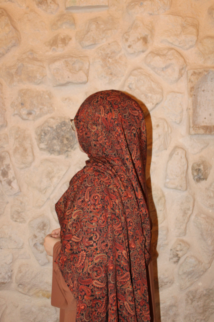 Zeyla etnik desen pamuklu şal
