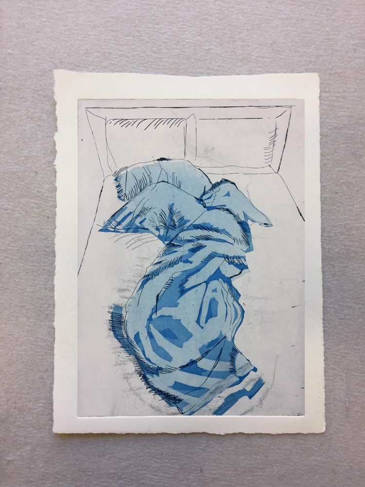 Good Night Sleep of SAPP by Zeynep Kaynar, Summer,2020 at Tampere, Grafiikanpaja Himmelblau.