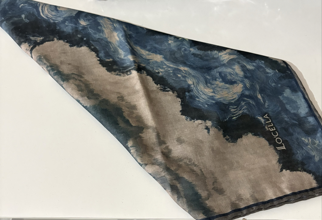 Locella soft eşarp mavi