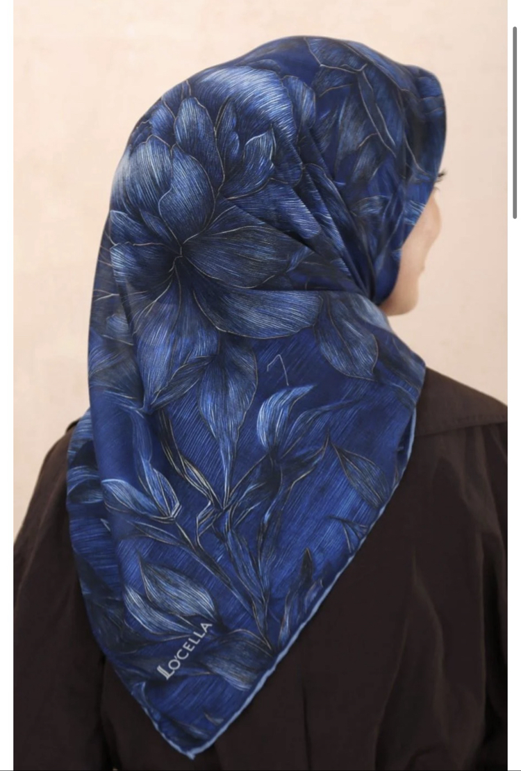 Locella soft eşarp mavi