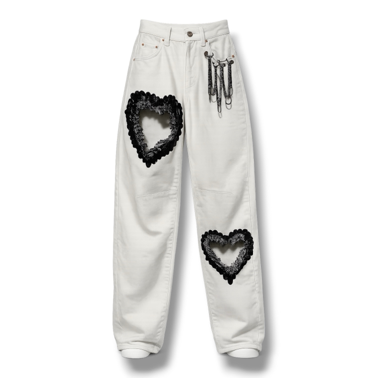 Denim handpaint