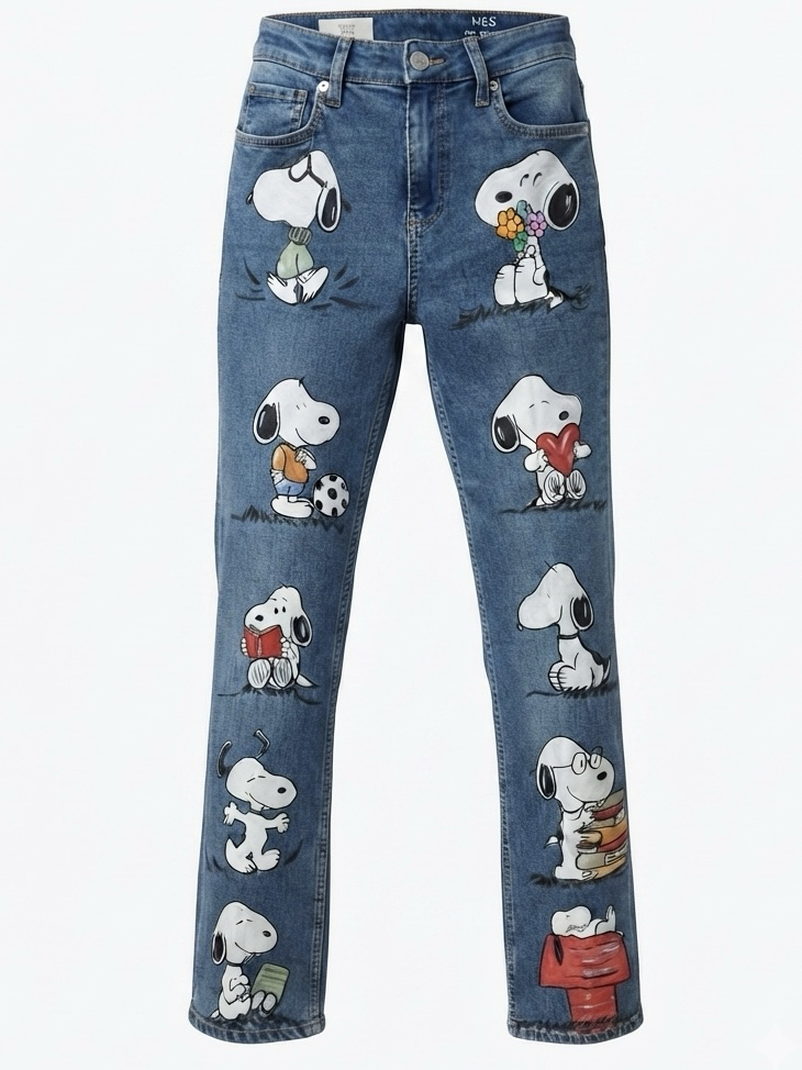 Denim handpaint