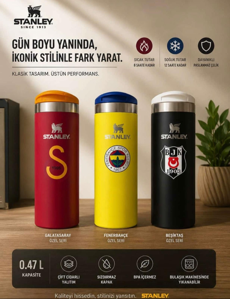 0,47 taraftar mug ( Fb - Gs - BJk ) 