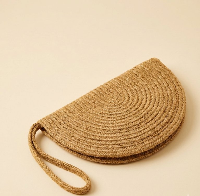 hasır clutch çanta