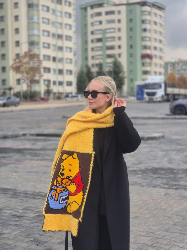 Winnie The Pooh Figürlü Atkı Tarifi