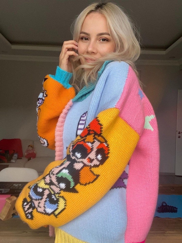 Powepuff Girls Detaylı Hırka