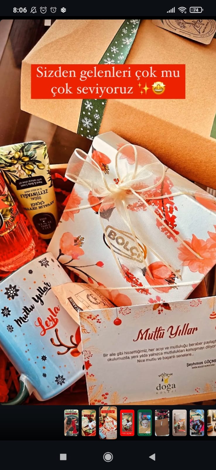 Yılbaşı Temalı Kutu