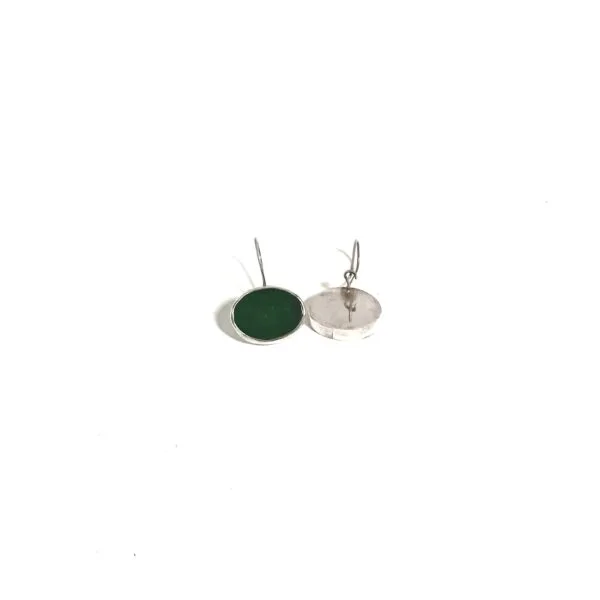 Akik Taşlı Oval Küpe K0108