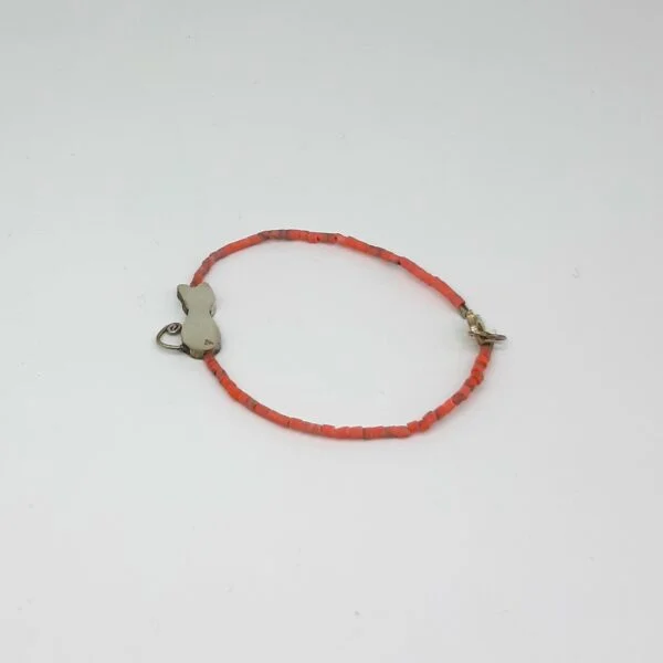 Mercan Taşlı Kedi Bileklik K0944