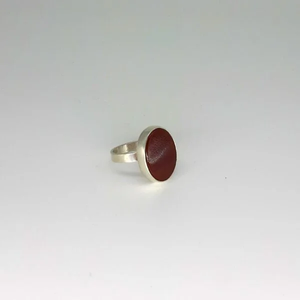 Akik Taşlı Oval Yüzük K0621