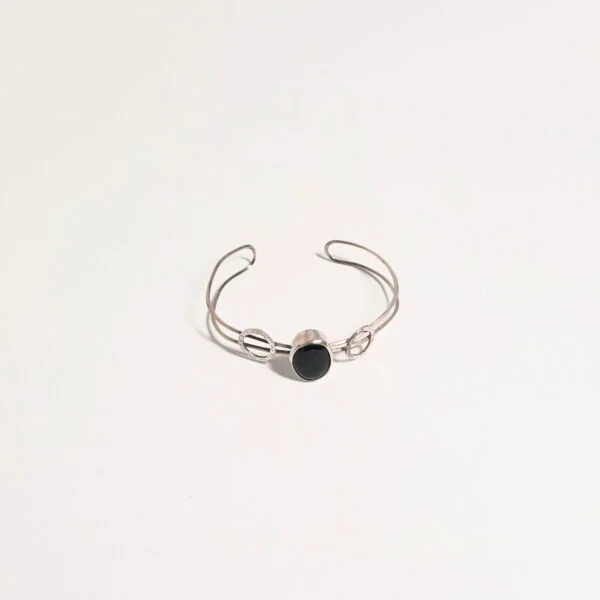Oniks Taşlı Oval Bileklik K0173